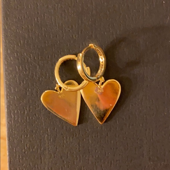 Gabi Rielle Neon 14 heart Hoops - Picture 4 of 7